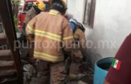 MOVILIZACIÓN EN VIVIENDA EN COLONIA DE MMORELOS, REPORTAN FLAMAZO, ATIENDEN A MUJER.