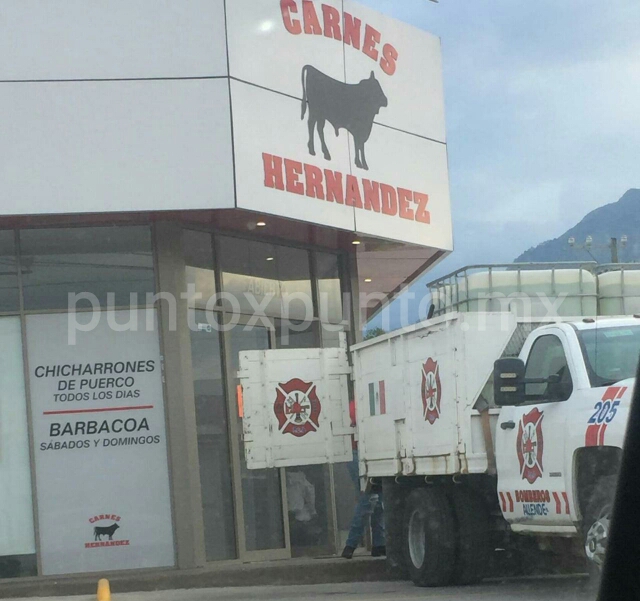 CONATO DE INCENDIO EN ALLENDE EN UNA CARNICERÍA.