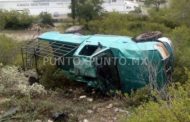 TRES LESIONADOS EN VOLCADURA EN ITURBIDE.