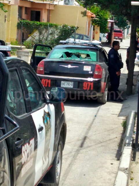 DAÑA PATRULLA DE POLICÍA Y SE ESCONDE ATACANTE EN MMORELOS.