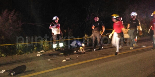 MUERE CONDUCTOR DE MOTOCICLETA EN ALLENDE Y MATA A PEATÓN.