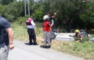 ACCIDENTE TIPO VOLCADURA EN AVENIDA DE MONTEMORELOS CONDUCTOR RESULTÓ ILESO.