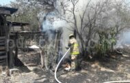 INCENDIO EN UN TEJABAN EN LINARES MOVILIZA A BOMBEROS DE NUEVO LEÓN.