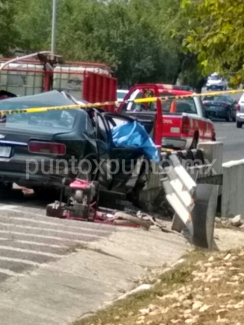 MUERE PRENSADO EN CHOQUE EN CARRETERA NACIONAL EN SANTIAGO.