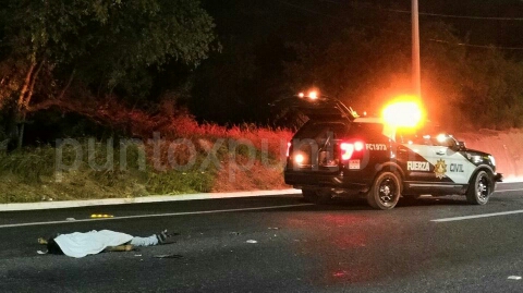 MUERE PERSONA ATROPELLADA EN CARRETERA NACIONAL.