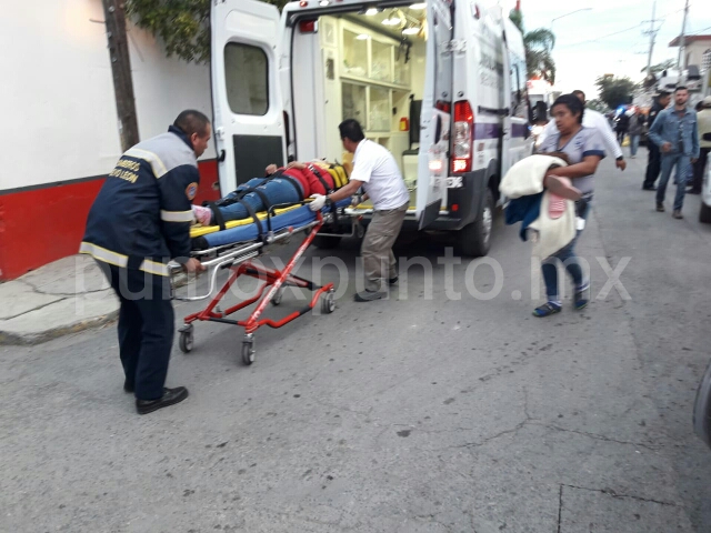 CHOQUE ENTRE DOS MOTOCICLISTAS EN LINARES, REPORTAN UN LESIONADO.