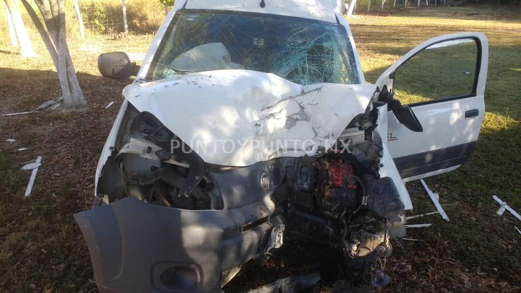 CHOQUE EN ALLENDE CARRETERA AL FRAILE, REPORTAN PERSONA LESIONADA.