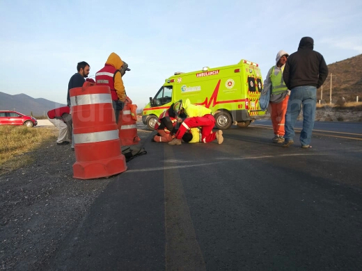 UNA PERSONA SIN VIDA Y UNA MAS GRAVE AL SER ATROPELLADOS POR UN TRAILER EN GALEANA.