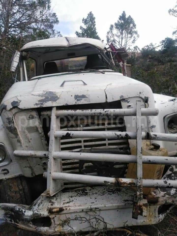 CAE A ARROYO CAMION MATERIALISTA. EL CHOFER ILESO.