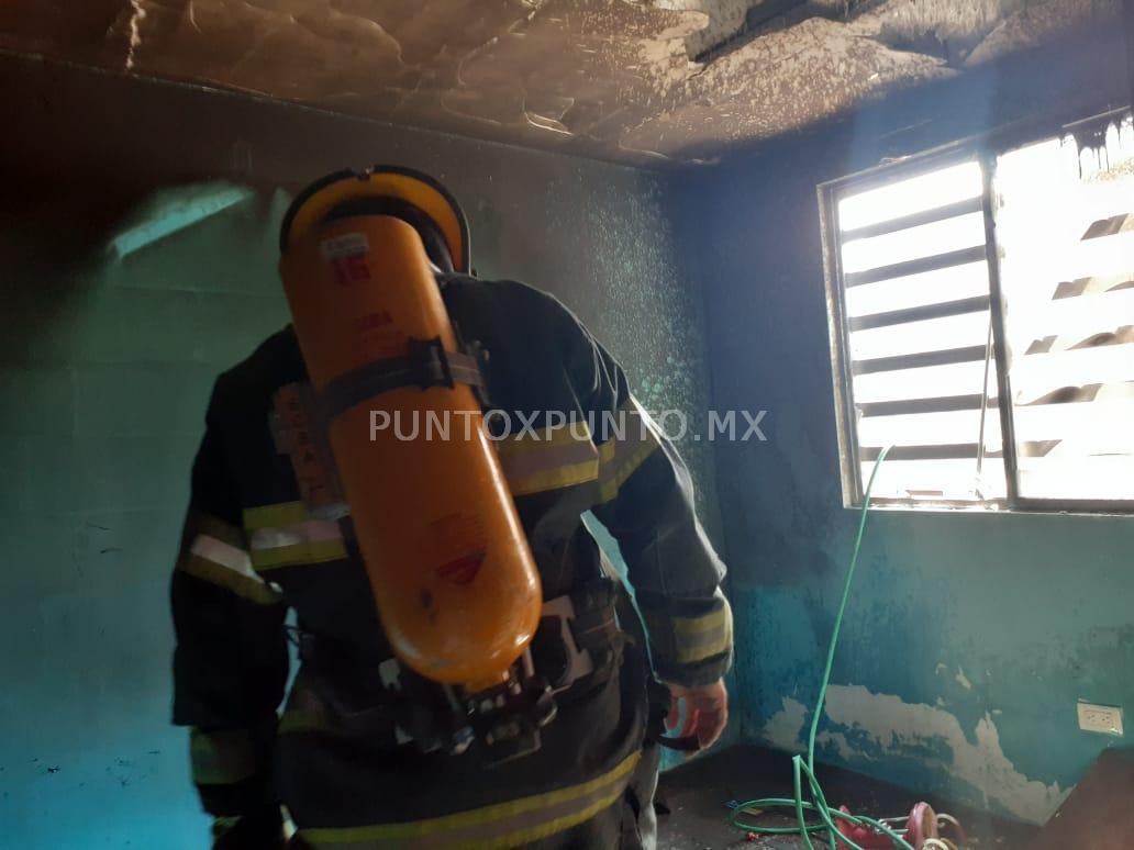 CONATO DE INCENDIO EN UN DOMICILIO EN MMORELOS GENERA MOVILIZACION.