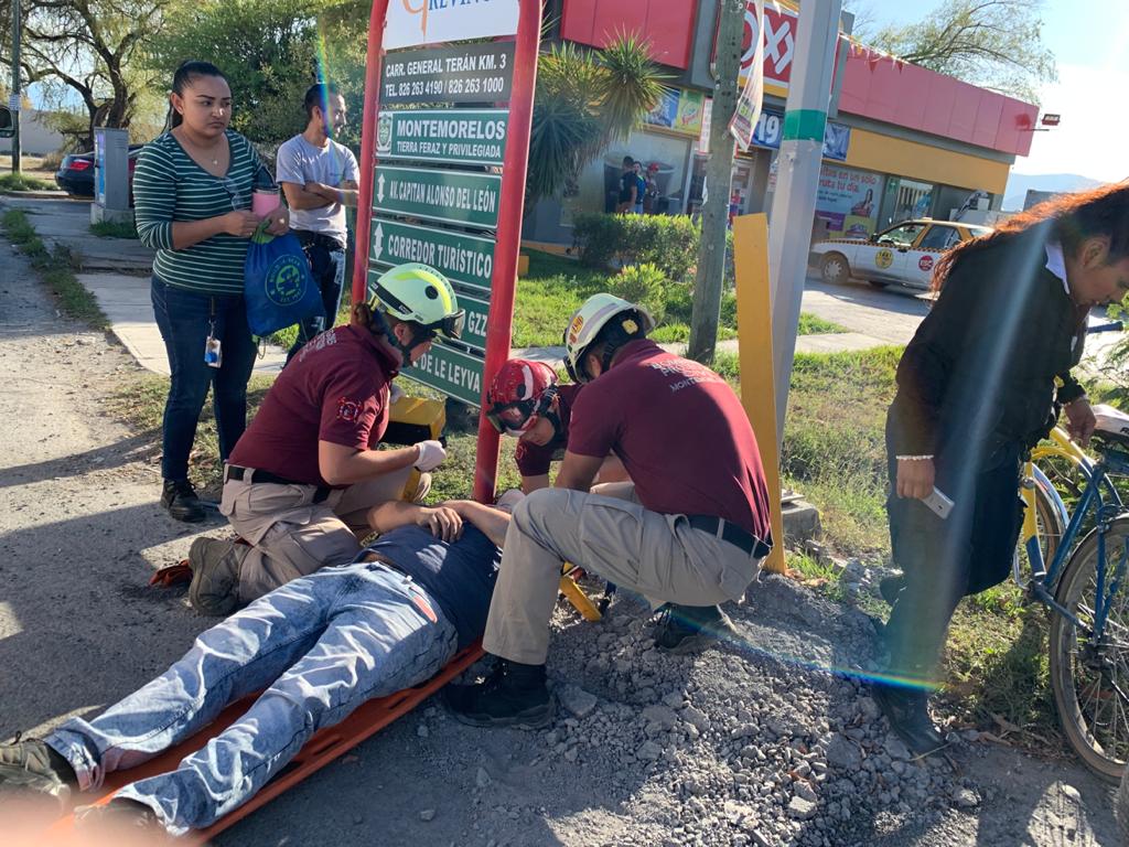 CICLISTA LESIONADO EN MMORELOS, CONDUCTOR DE CAMIONETA ESCAPA.