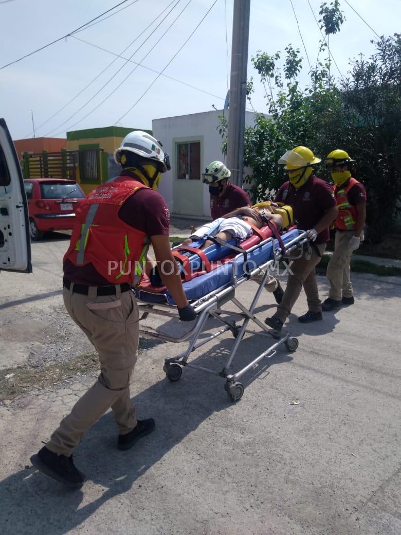 HOMBRE RESULTA LESIONADO AL CAER DE UN TECHO DE SU VIVIENDA CUANDO COLOCABA UNA ANTENA.