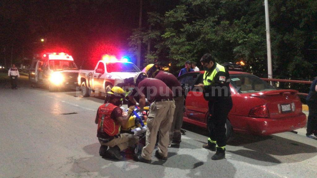 CHOQUE EN PUENTE DE MMORELOS, REPORTAN LESIONADOS.