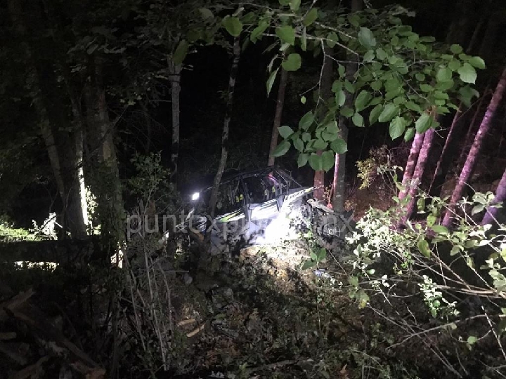 BUSCABAN EMOCIONES EXTREMAS Y LAS TUVIERON, LOS PERSIGUE UN OSO Y VUELCAN VEHICULO EN LA SIERRA EN MMORELOS.