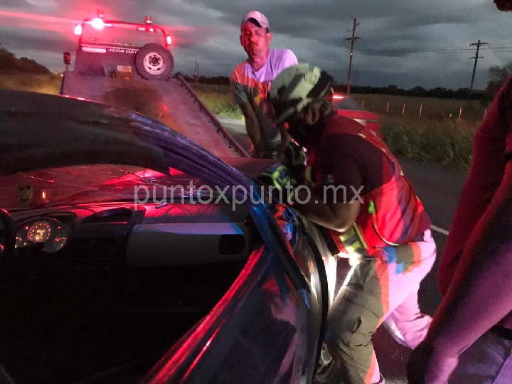 ACCIDENTE VIAL EN CARRETERA NACIONAL EN MONTEMORELOS.