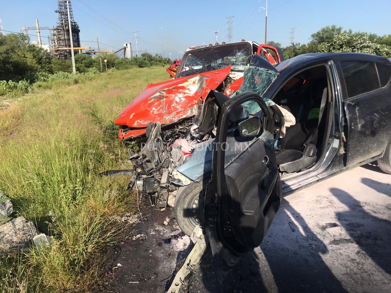 CINCO LESIONADOS EN ACCIDENTE CARRETERA REYNOSA A CADEREYTA.