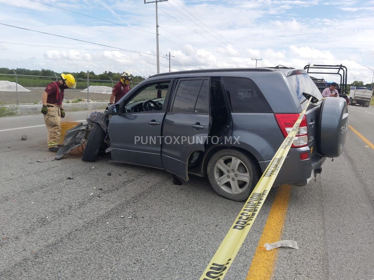 IDENTIFICAN A LOS LESIONADOS Y AL NIÑO QUIEN MUERE EN ACCIDENTE VIAL EN CARRETERA MMORELOS, TERAN.