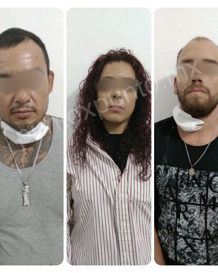 DETIENE LA POLICIA DE LINARES A DOS HOMBRES Y UNA MUJER, LES ENCUENTRAN DROGA Y UN ARMA DE FUEGO.