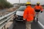 VOLCADURA EN CARRETERA NACIONAL EN MONTEMORELOS, ATIENDE PROTECCION CIVIL.