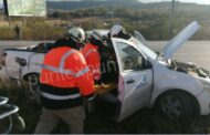 PERSONA LESIONADA EN ACCIDENTE EN CARRETERA NACIONAL, ATIENDE PROTECCIÓN CIVIL.