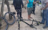 RECUPERA LA POLICIA DE LINARES BOLSO DE MUJER Y BICICLETA ROBADAS EN EL EJIDO LA ESCONDIDA.