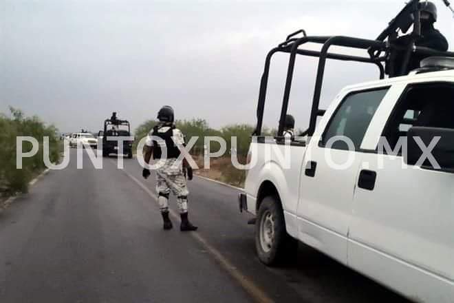 ENFRENTAMIENTO EN LOS HERRERA ENTRE GUARDIA NACIONAL Y HOMBRES ARMADOS, EL SALDO, 2 MUERTOS, 4 DELINCUENTES ESCAPAN.