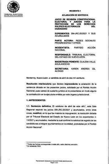 ESTA SEMANA EL TRIFE DEFINE QUE CAMINOS SEGUIR AL PAN, EN SU INTENTO POR BAJAR LA PLANILLA DE GENERAL TERAN.