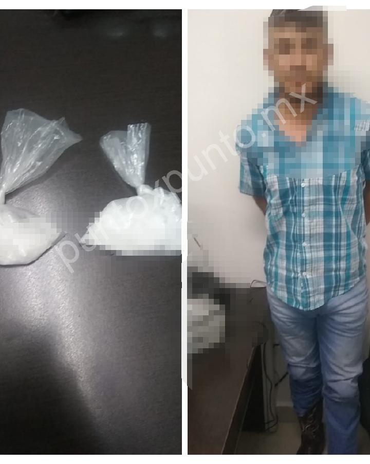 LO DETIENE LA POLICIA DE MONTEMORELOS POR POSESIÓN DE DROGA, ES CONSIGNADO.