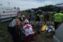 CINCO HERIDOS EN VOLCADURA EN CARRETERA NACIONAL EN LIMITES DE SANTIAGO Y ALLENDE.