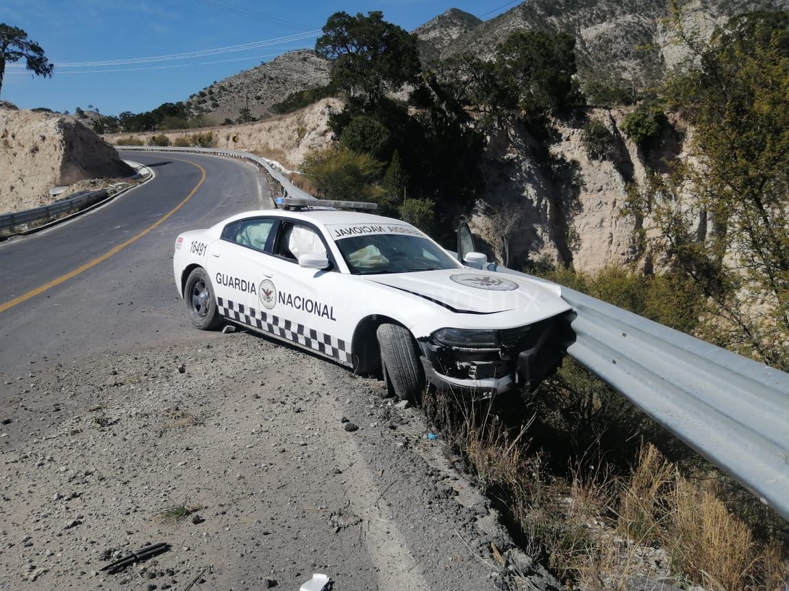 CHOCAN ELEMENTOS DE GUARDIA NACIONAL EN GALEANA, RESULTAN ILESOS OCUPANTES.