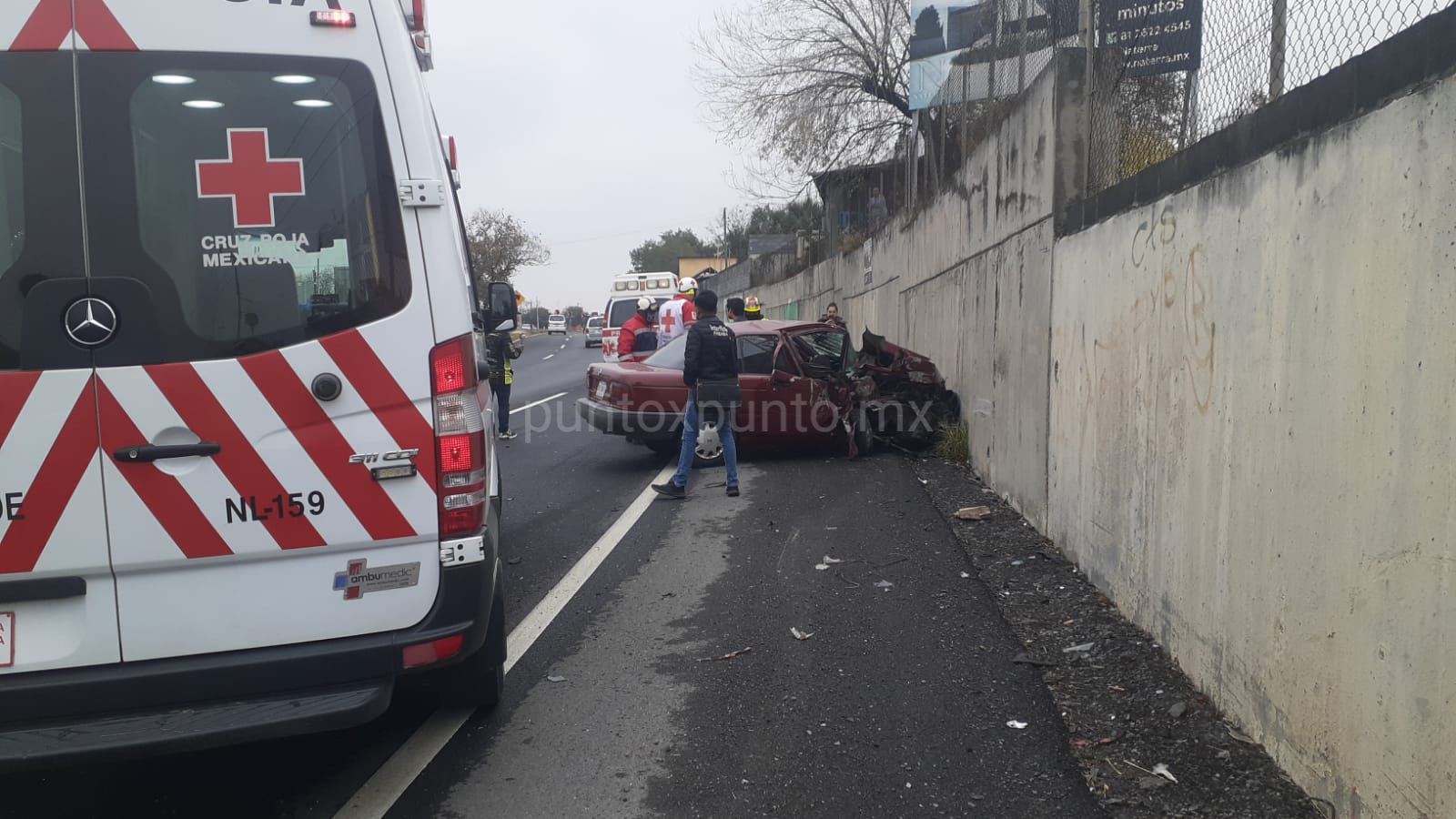 FUERTE ACCIDENTE VIAL EN ALLENDE, ATIENDE PROTECCIÓN CIVIL.