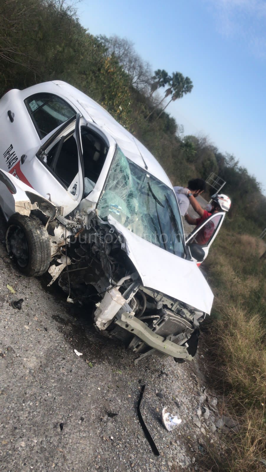 ACCIDENTE EN CARRETERA NACIONAL EN MONTEMORELOS.