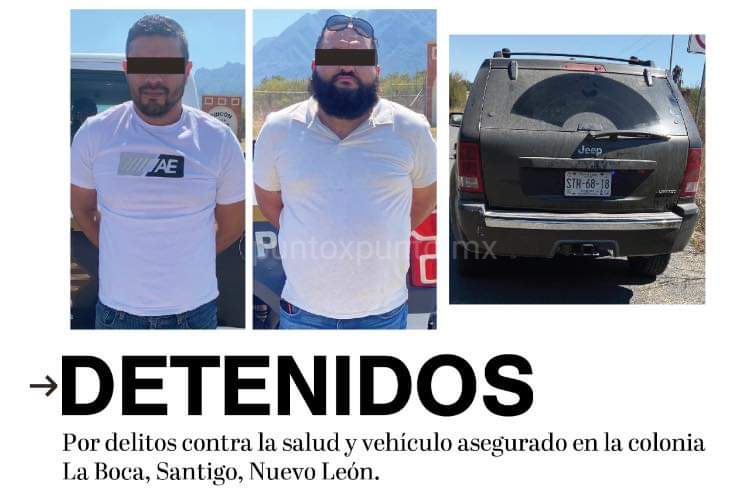 POLICÍAS DE SANTIAGO LOS DETIENE AL ENCONTRARLES DROGA.