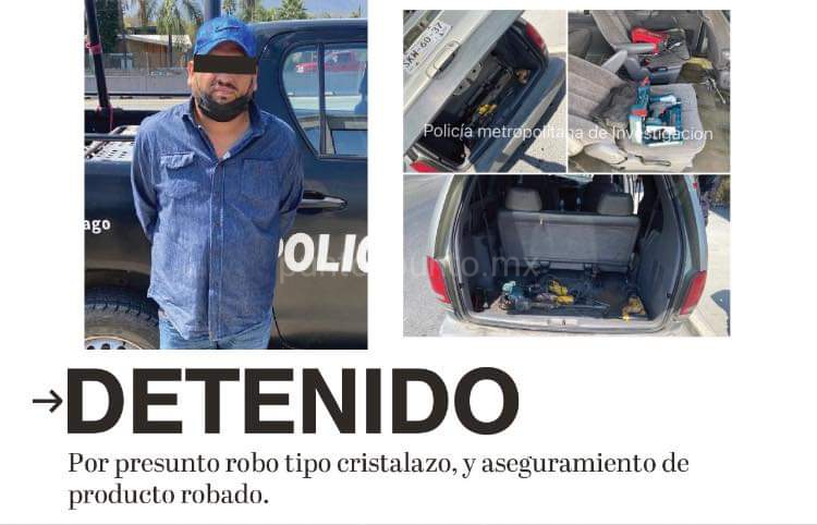 POLICÍAS DE SANTIAGO DETIENEN A UNA PERSONA POR ROBO