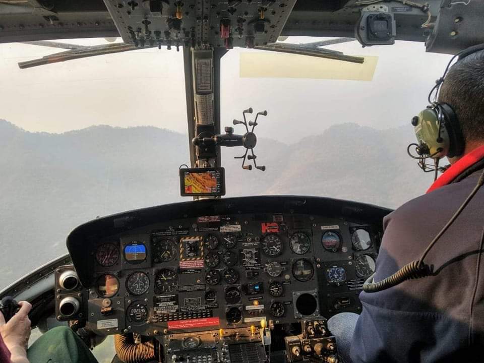 REPORTA EN SANTIAGO INCENDIO FORESTAL EN EL TEJOCOTE.