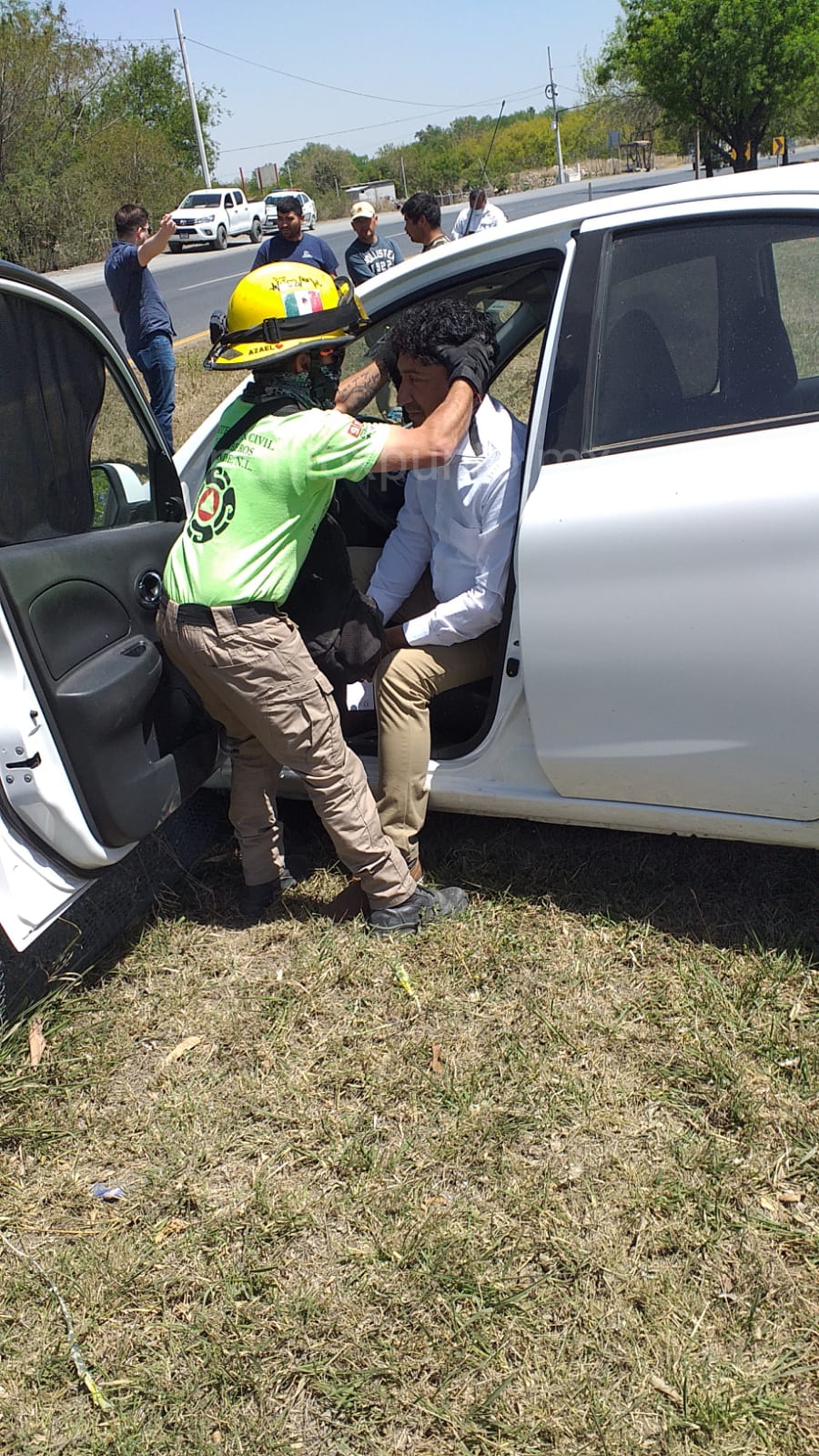 ACCIDENTE VIAL EN ALLENDE EN CARRETRERA NACIONAL.