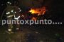 INCENDIO DE VEHÍCULO MOVILIZA A PROTECCIÓN CIVIL EN CARRETERA NACIONAL.