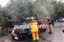 VOLCADURA EN MONTEMORELOS, OCUPANTES RESULTAN ILESOS.