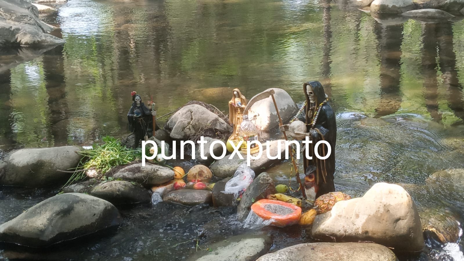 ENCUENTRAN RESTOS DE RITUAL EN RÍO RAMOS EN ALLENDE