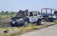 LOCALIZAN CAMIONETA INCENDIADA EN TERAN.