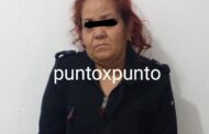 MUJER ES DETENIDA POR LA POLICÍA, REVISAN SUS DATOS CONTABA CON ORDEN DE APREHENSIÓN POR DELITOS CONTRA LA SALUD.