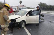 ACCIDENTE VIAL EN ALLENDE EN CARRETERA NACIONAL.