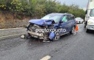 TRES LESIONADOS Y CONGESTIONADA LA VIALIDAD EN ACCIDENTE EN CARRETERA NACIONAL EN MONTEMORELOS.