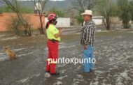 EN GALEANA EL GRANIZO QUE CAYO, AYER EN VARIAS COMUNIDADES, ASI AMANECIÓ .