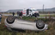 DOS PERSONAS LESIONADAS EN VOLCADURA EN MONTEMORELOS.