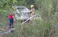 EN HUALAHUISES UN BACHE EN CARRETERA NACIONAL, PROVOCA PERCANCE VIAL.