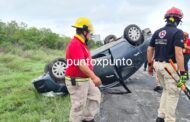 VIAJABAN DE LINARES, VUELCAN EN CARRETERA NACIONAL EN MONTEMORELOS.