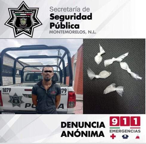 LO DETIENEN EN MONTEMORELOS, INGRESAN AL PENAL POR PORTACIÓN DE DROGA.