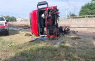 FUERTE ACCIDENTE EN CARRETERA CADEREYTA ALLENDE, ATIENDE PROTECCIÓN CIVIL Y CRUZ ROJA.