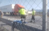 EN GALEANA VEHICULO PESADO ARROLLA A UNA PERSONA.